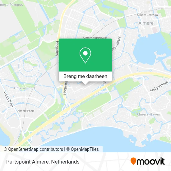Partspoint Almere kaart