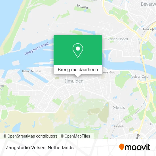 Zangstudio Velsen kaart
