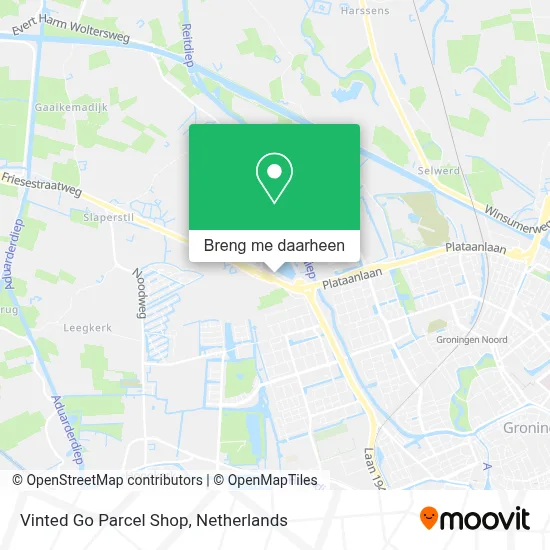 Vinted Go Parcel Shop kaart