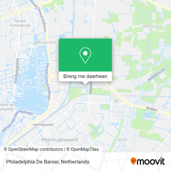 Philadelphia De Banier kaart