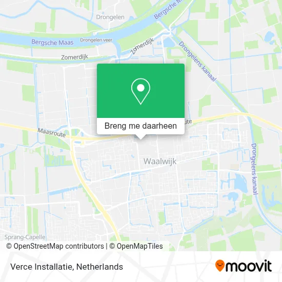 Verce Installatie kaart