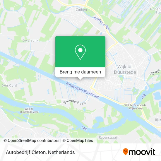 Autobedrijf Cleton kaart