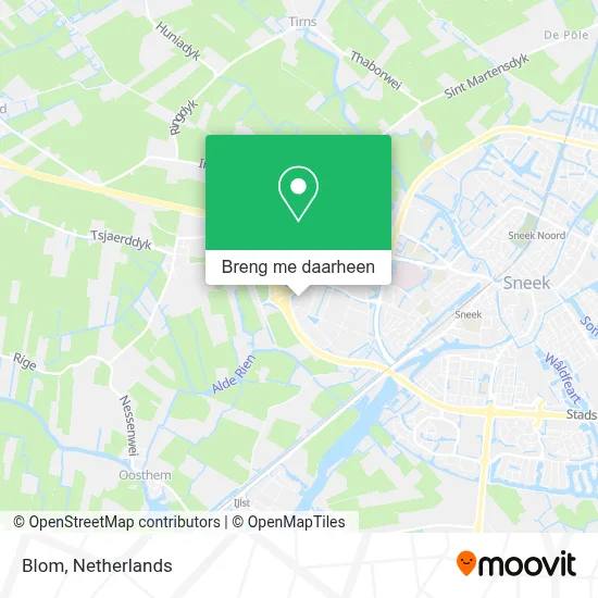 Blom kaart