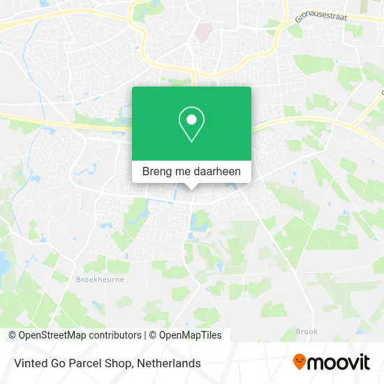 Vinted Go Parcel Shop kaart