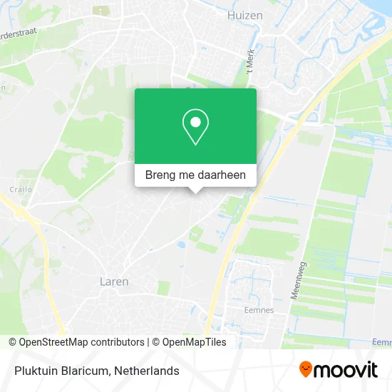 Pluktuin Blaricum kaart
