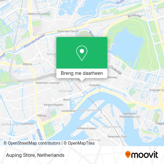 Auping Store kaart