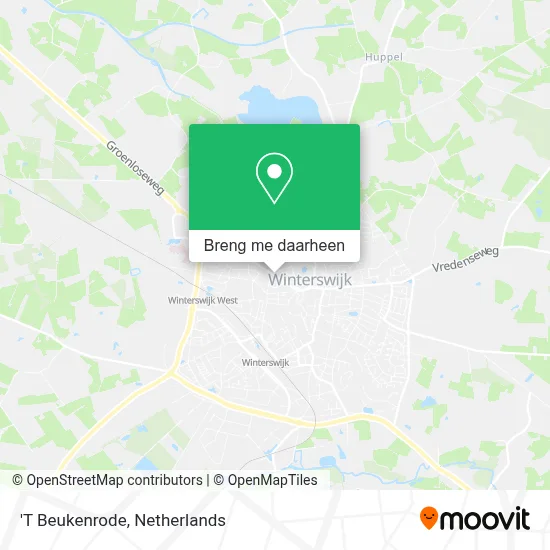 'T Beukenrode kaart
