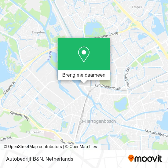 Autobedrijf B&N kaart
