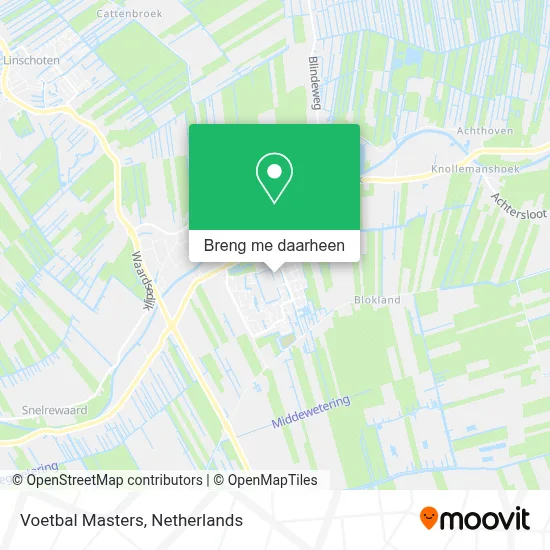 Voetbal Masters kaart