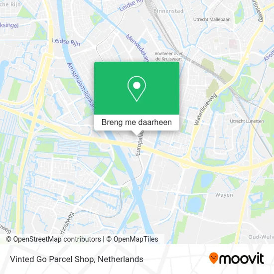 Vinted Go Parcel Shop kaart
