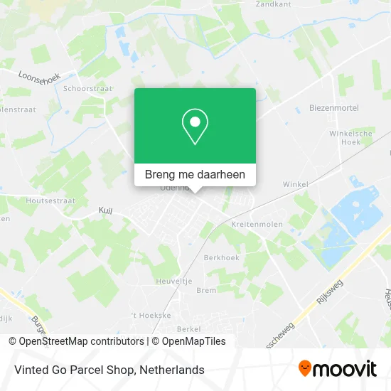 Vinted Go Parcel Shop kaart