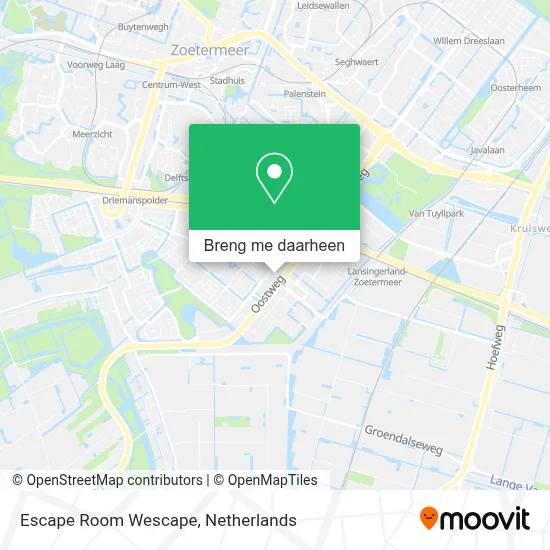 Escape Room Wescape kaart