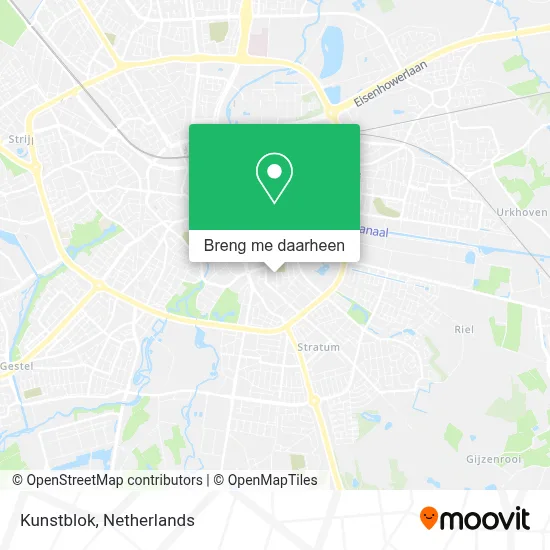 Kunstblok kaart