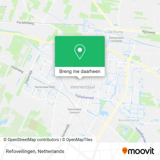 Refoveilingen kaart