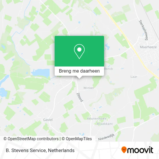 B. Stevens Service kaart