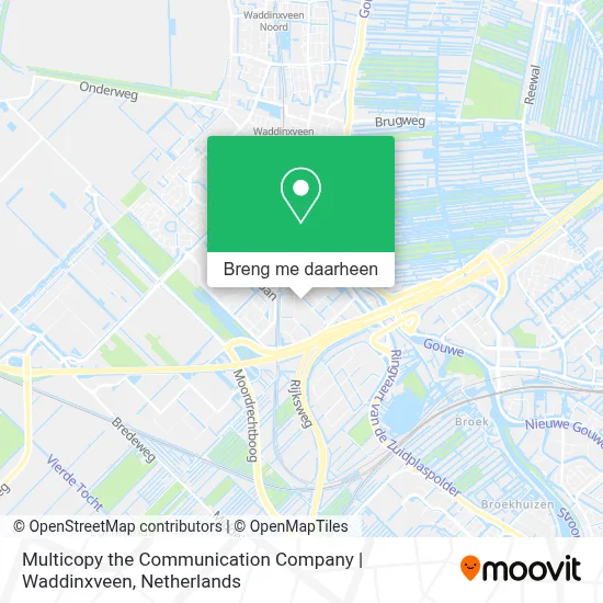 Multicopy the Communication Company | Waddinxveen kaart