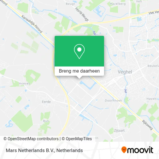 Mars Netherlands B.V. kaart