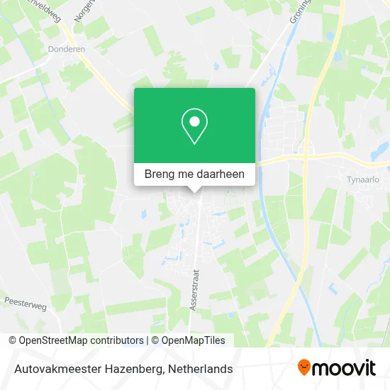 Autovakmeester Hazenberg kaart