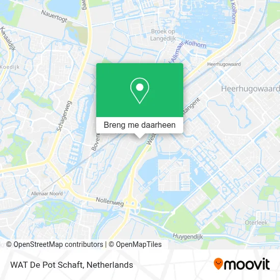 WAT De Pot Schaft kaart