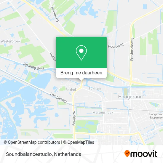 Soundbalancestudio kaart