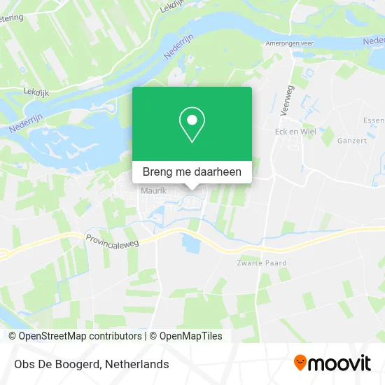 Obs De Boogerd kaart