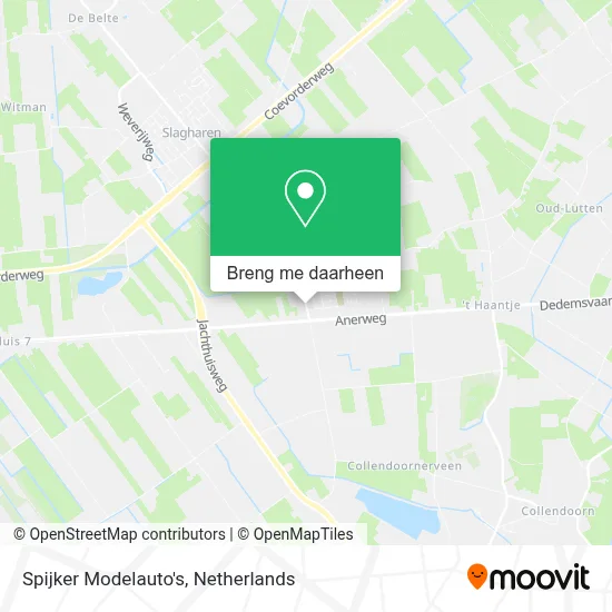 Spijker Modelauto's kaart
