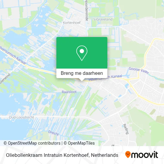 Oliebollenkraam Intratuin Kortenhoef kaart