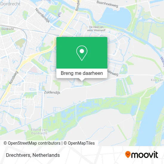 Drechtvers kaart