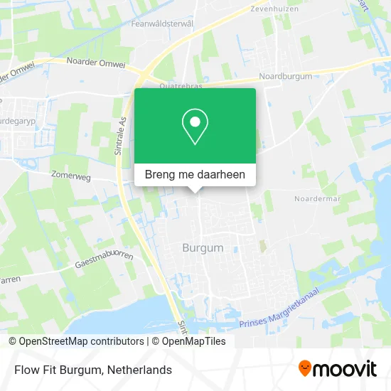 Flow Fit Burgum kaart