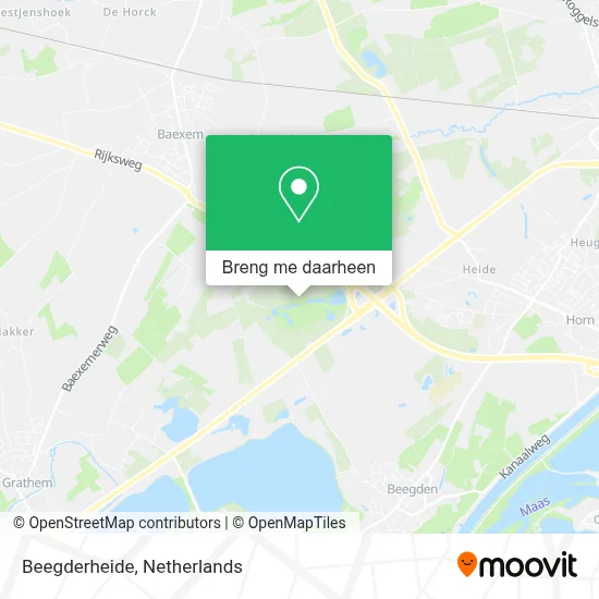 Beegderheide kaart