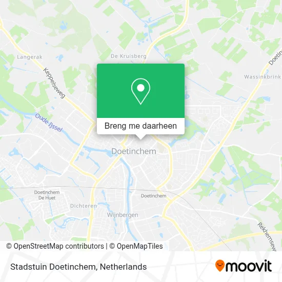 Stadstuin Doetinchem kaart