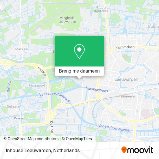 Inhouse Leeuwarden kaart