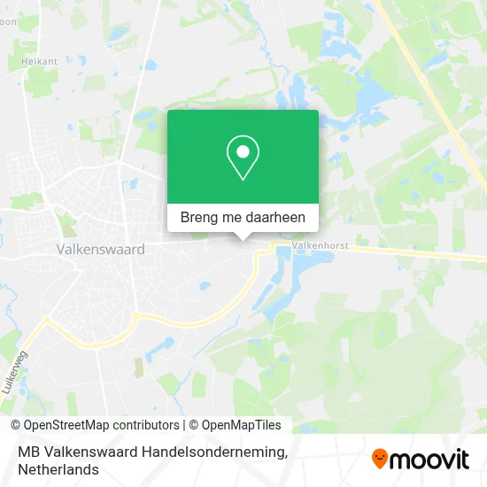 MB Valkenswaard Handelsonderneming kaart