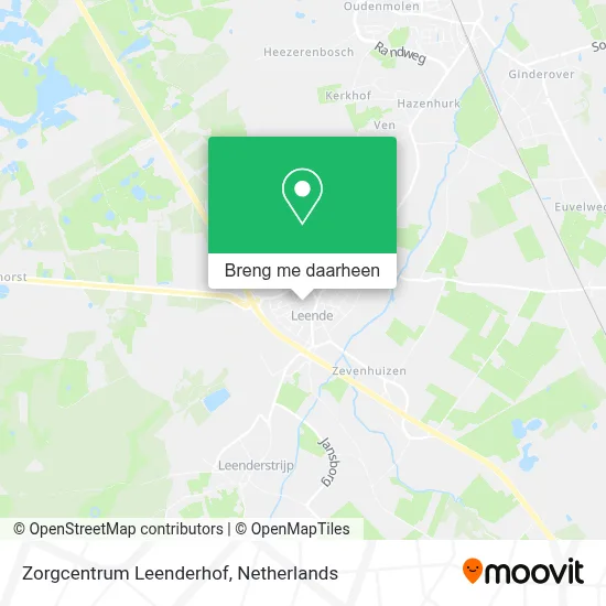 Zorgcentrum Leenderhof kaart