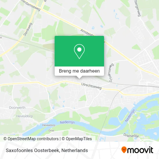 Saxofoonles Oosterbeek kaart