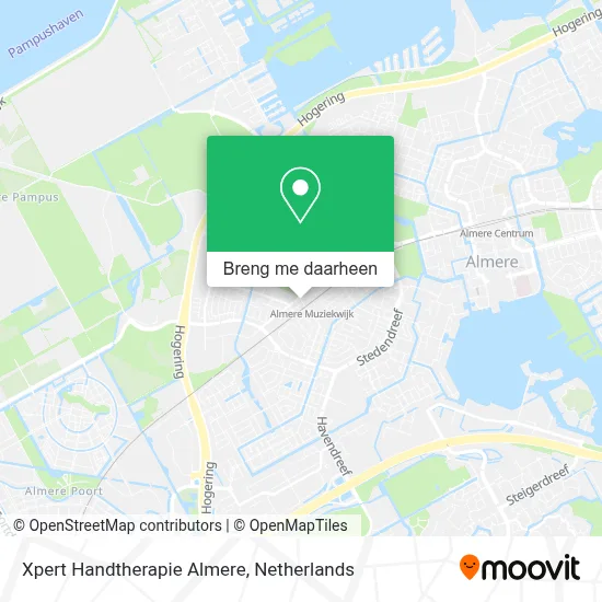 Xpert Handtherapie Almere kaart
