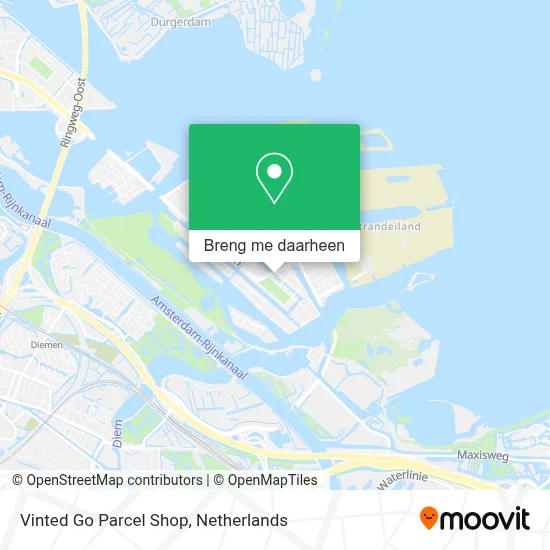 Vinted Go Parcel Shop kaart
