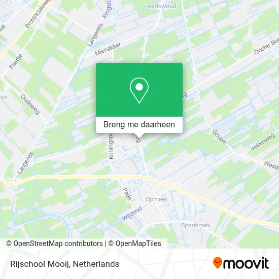 Rijschool Mooij kaart