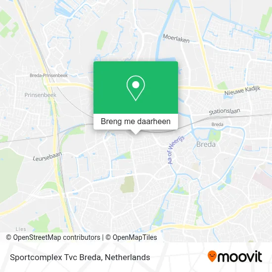 Sportcomplex Tvc Breda kaart