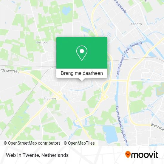 Web In Twente kaart