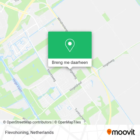 Flevohoning kaart