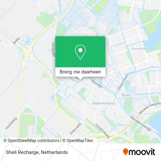 Shell Recharge kaart
