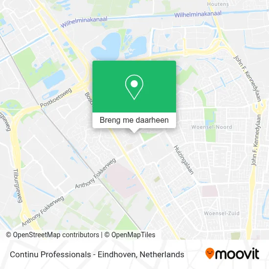 Continu Professionals - Eindhoven kaart