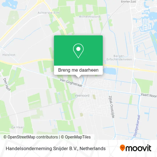 Handelsonderneming Snijder B.V. kaart