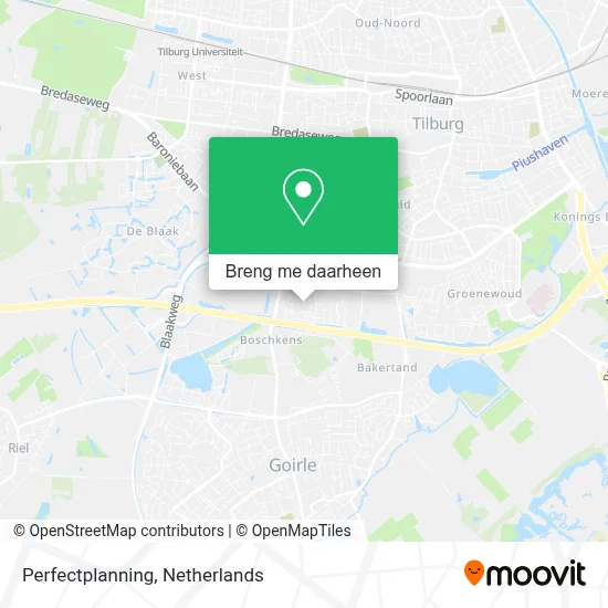 Perfectplanning kaart