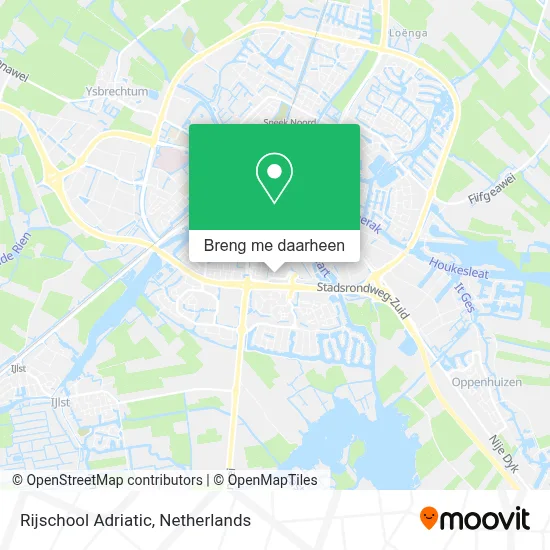 Rijschool Adriatic kaart