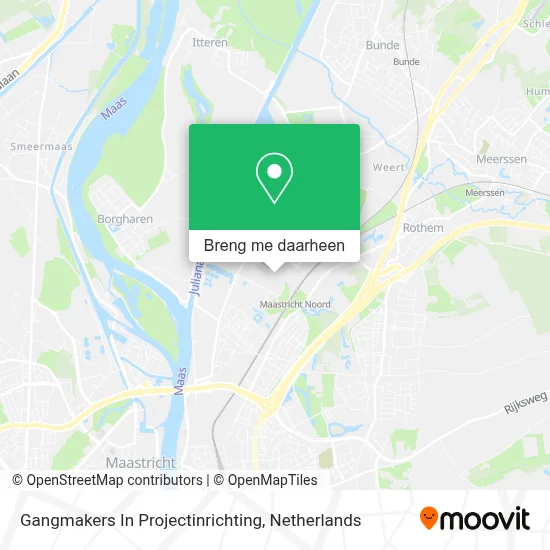 Gangmakers In Projectinrichting kaart