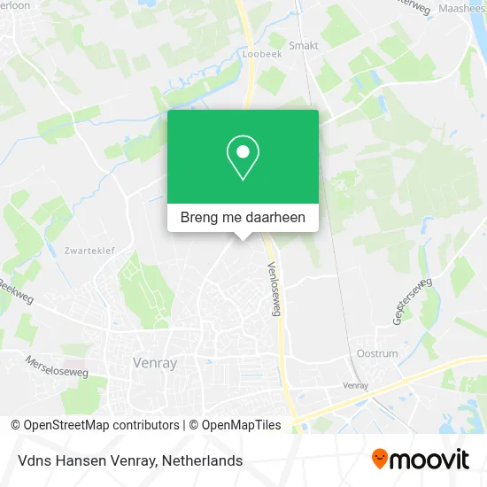Vdns Hansen Venray kaart