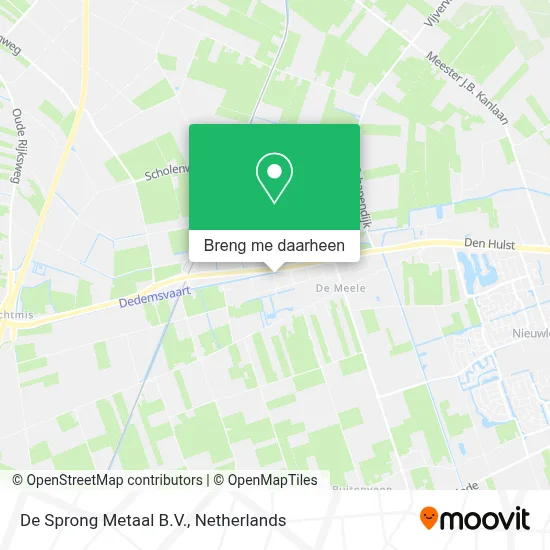De Sprong Metaal B.V. kaart