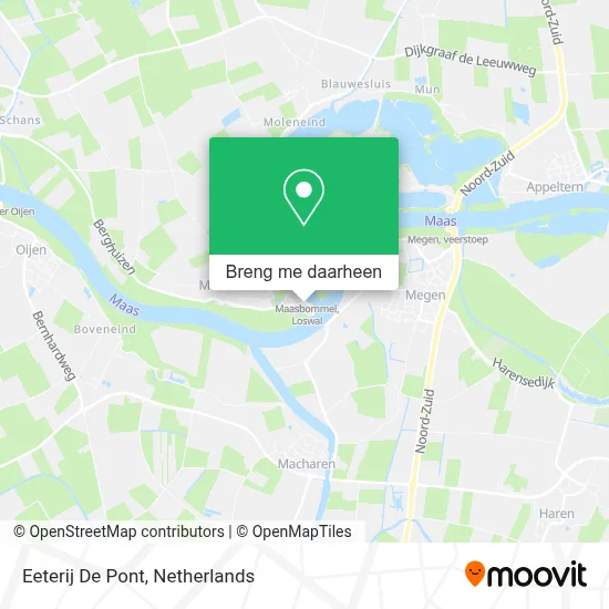 Eeterij De Pont kaart